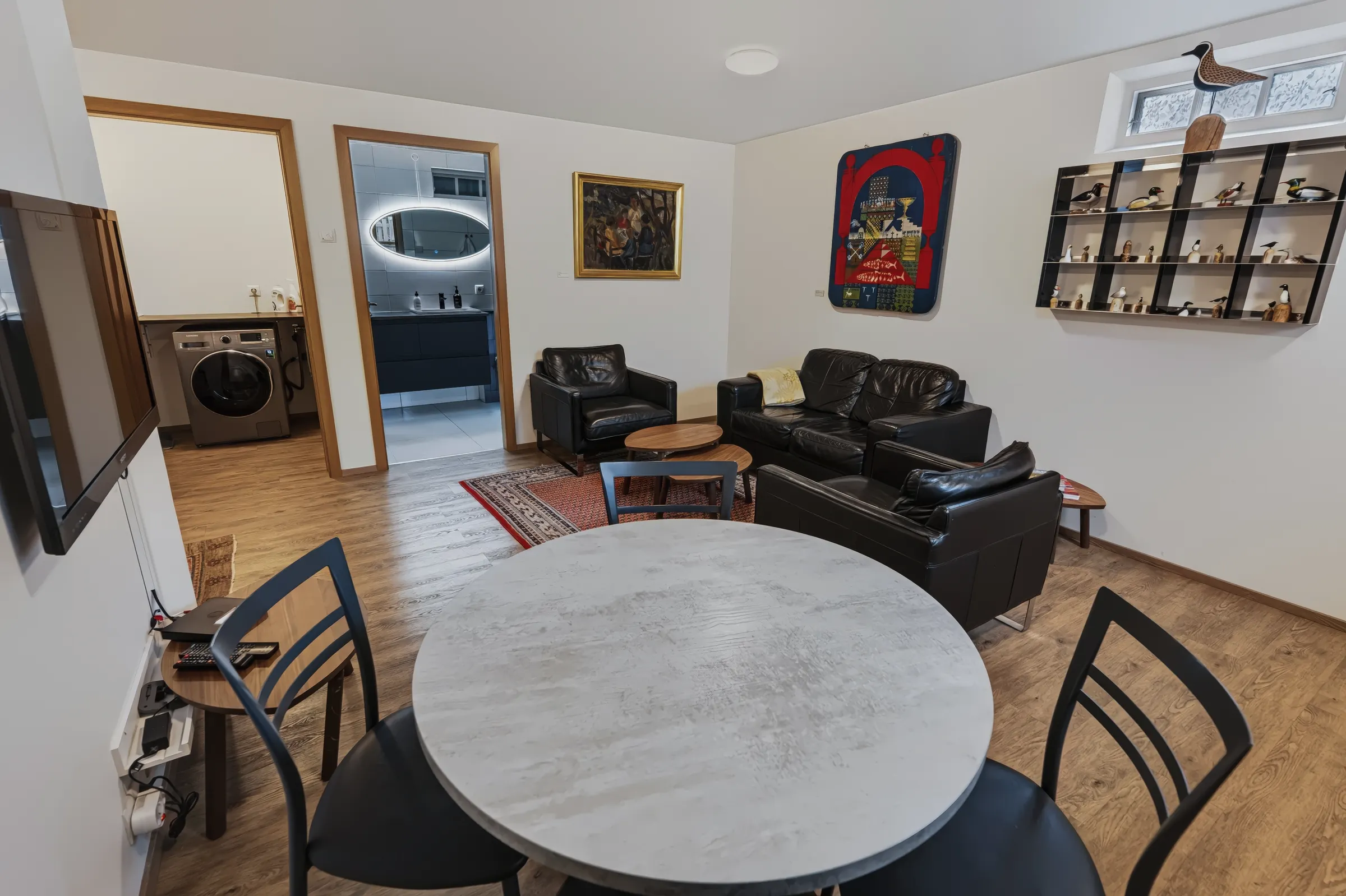 Living room and dining table, The Classic Apartment